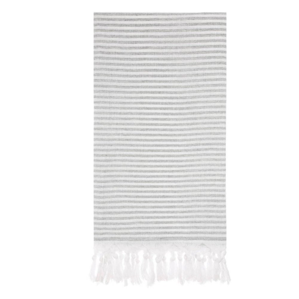 4 Gray Towels - 100% Turkish Cotton Beach Bath Towel - Citizens of the Beach